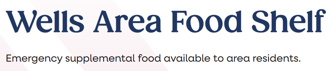 Wells Area Food Shelf